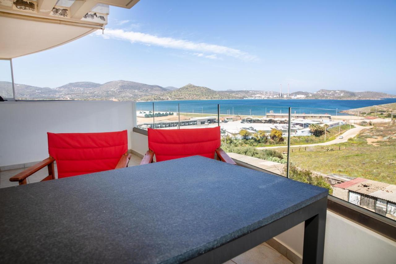 Komfort City Apartment "Elias" Mit Meerblick In Lavrio Kültér fotó